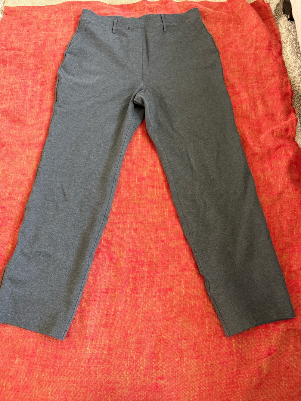 Quince Women’s Charcoal Ultra-Stretch Ponte Straight-Leg Pants, XL, EUC
